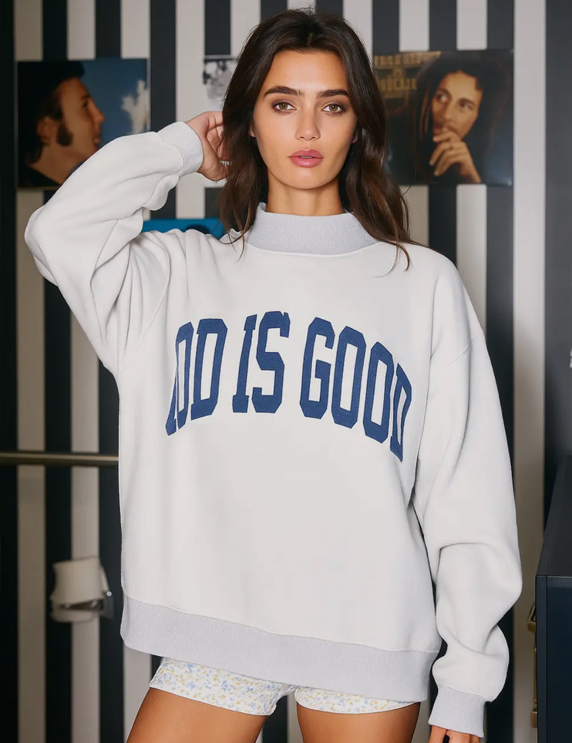 God is good / Jesus Reversible Sweatshirt
