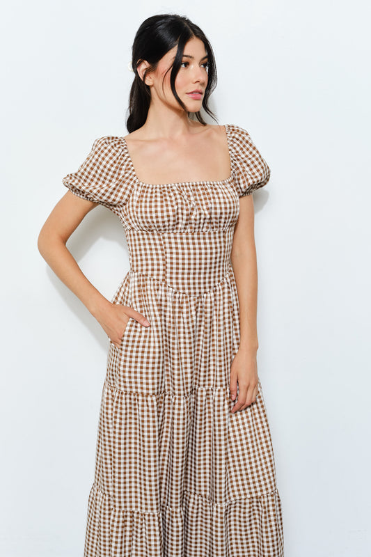 Autumn Picnic Maxi Dress